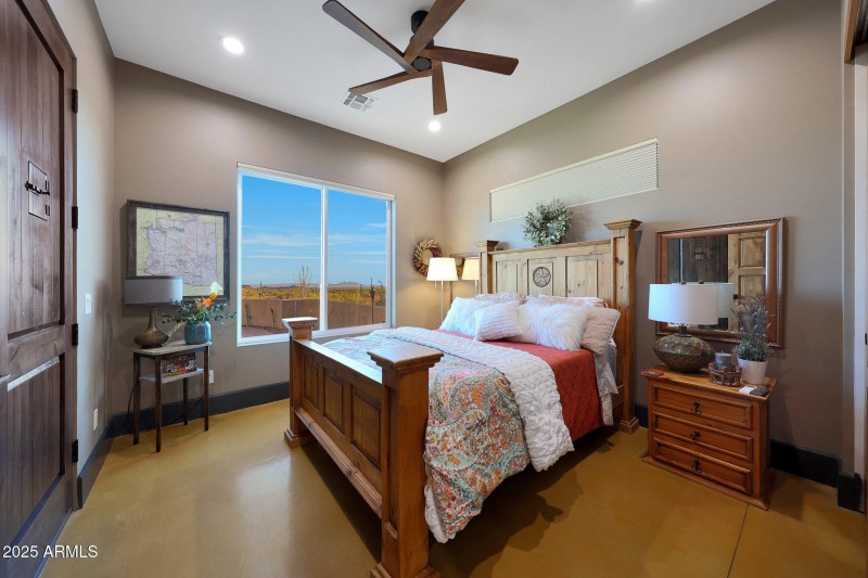 Bedroom 3 w/entry from front courtyard