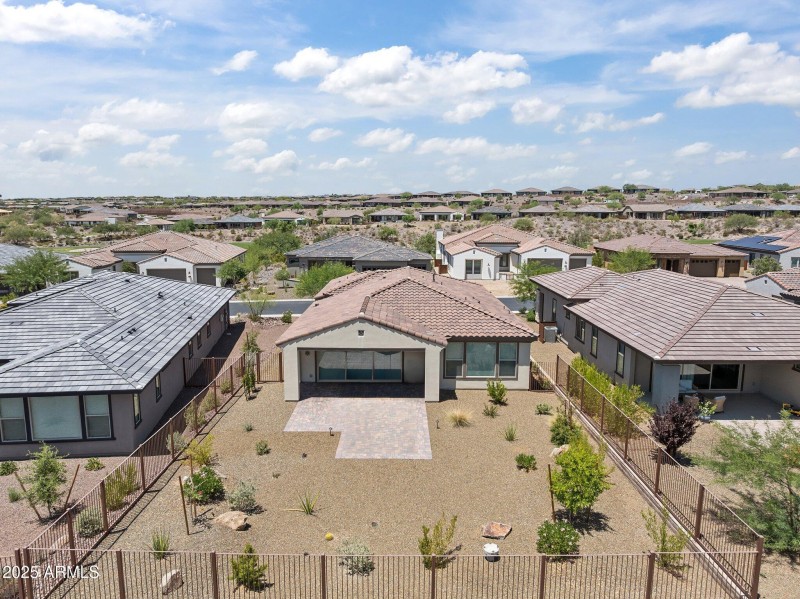 Fully fenced backyard