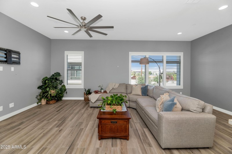 City & Mountain views from living area