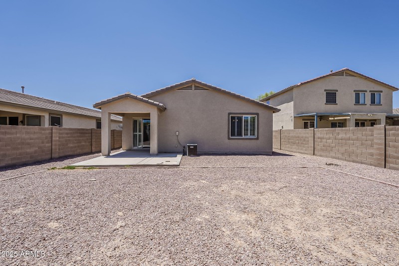Backyard with Covered Patio