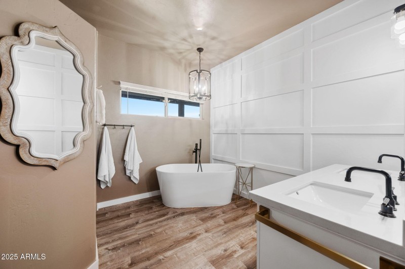 Designer Bathroom with Soaking Tub