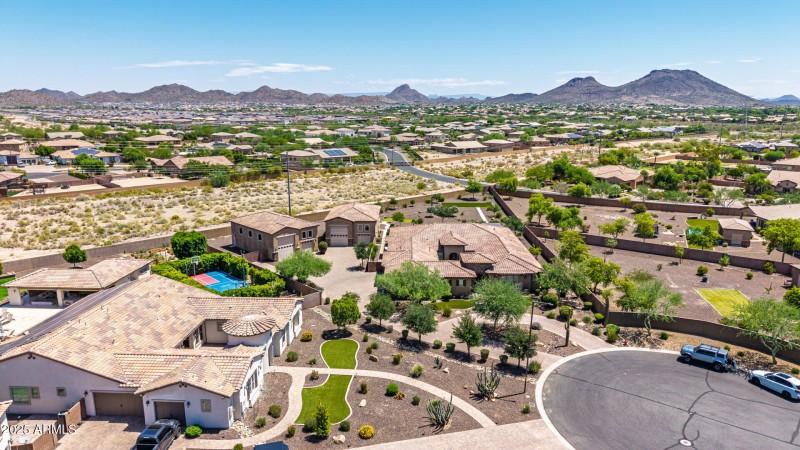 Aerial View of the Street
