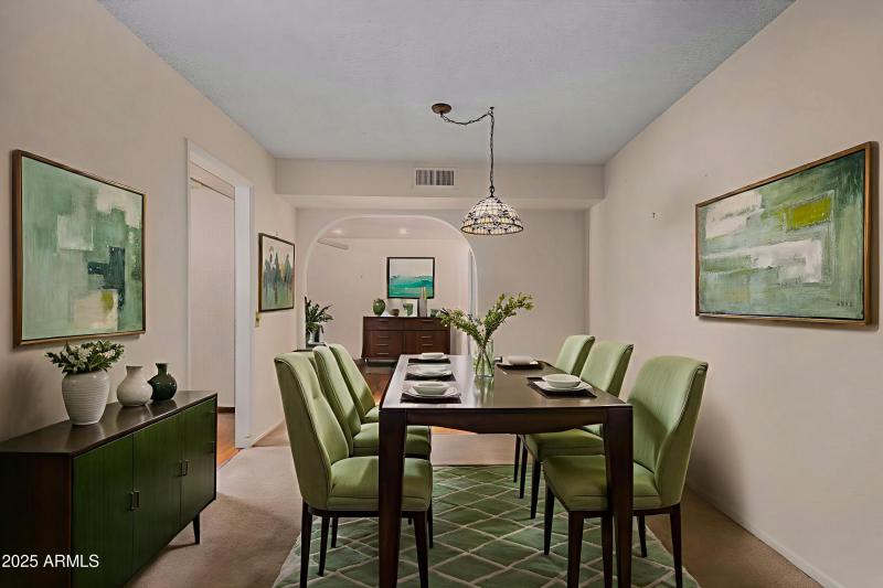 Virtually Staged Dining Room