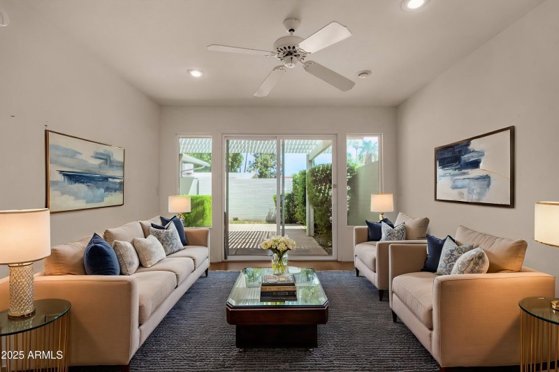 Virtually Staged Family Room