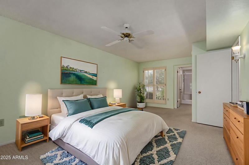 Virtually Staged Primary Bedroom