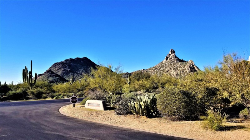 View from side of lot