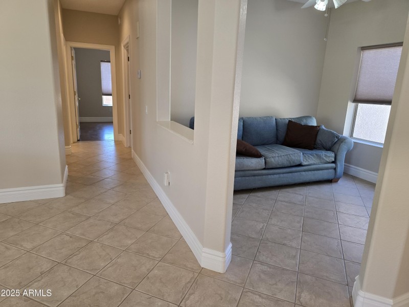 View of Den and Hall to Guest