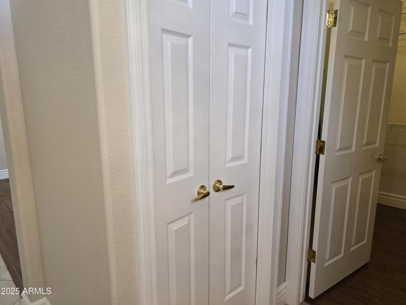Twin Doors to Commode Room