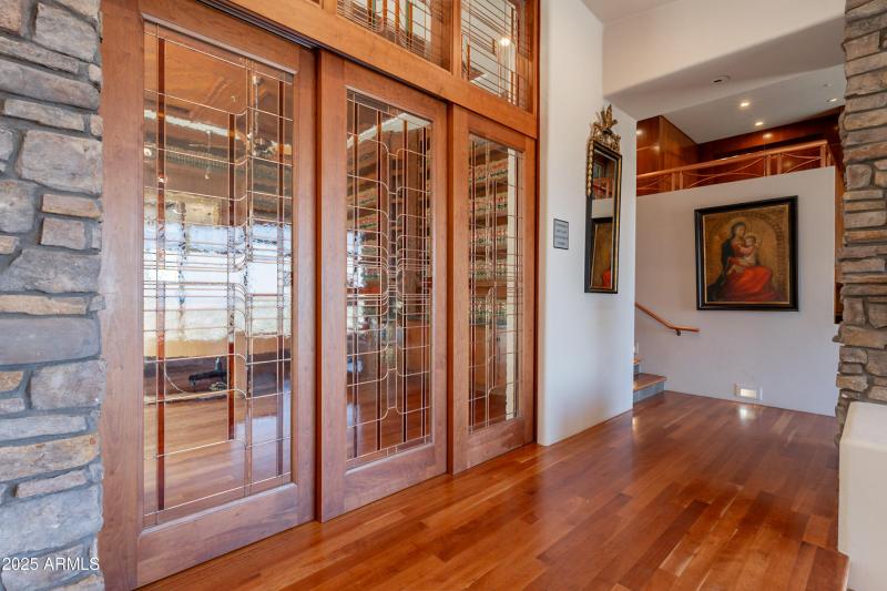 Stained & Leaded Pocket Doors