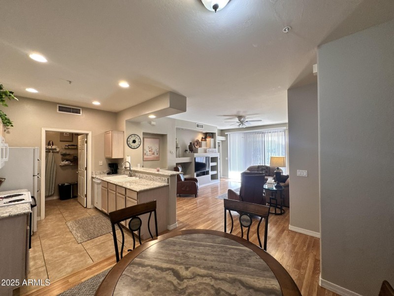 From Dining to Kitchen/Living