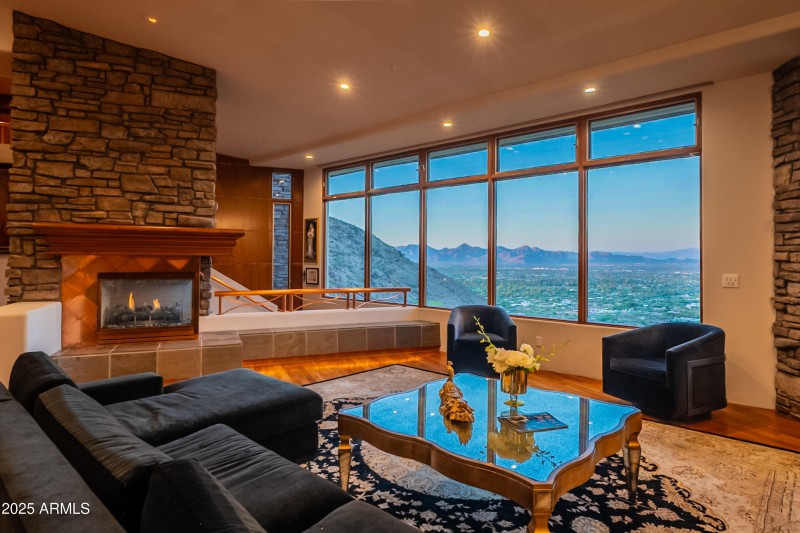 Living Room at Sunset