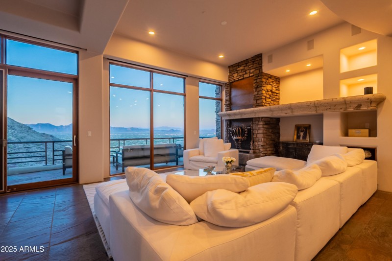 Family Room at Twilight