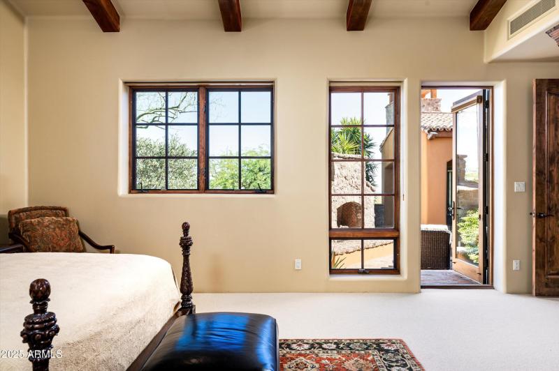 Exit to private patio