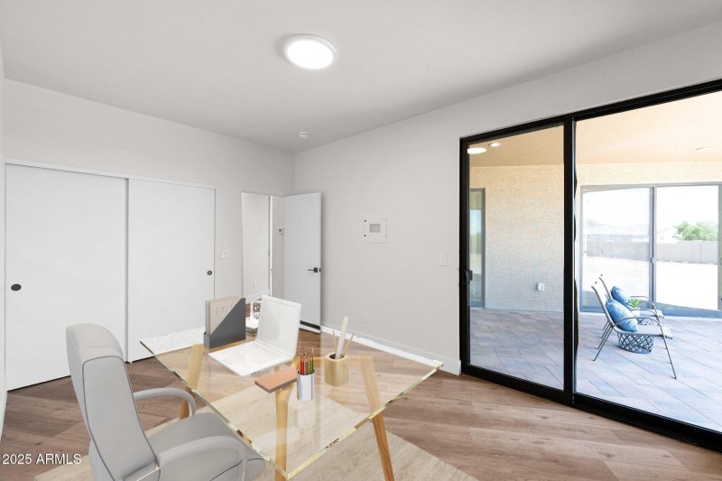 Bedroom #3 with Patio Entry