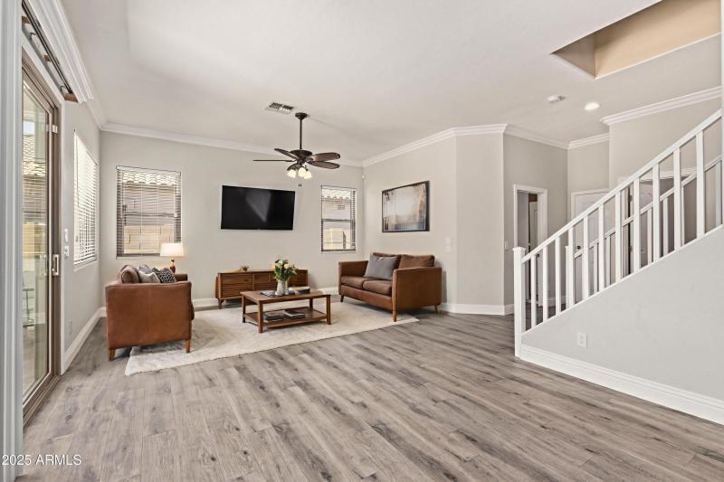 Virtually Staged Living Room