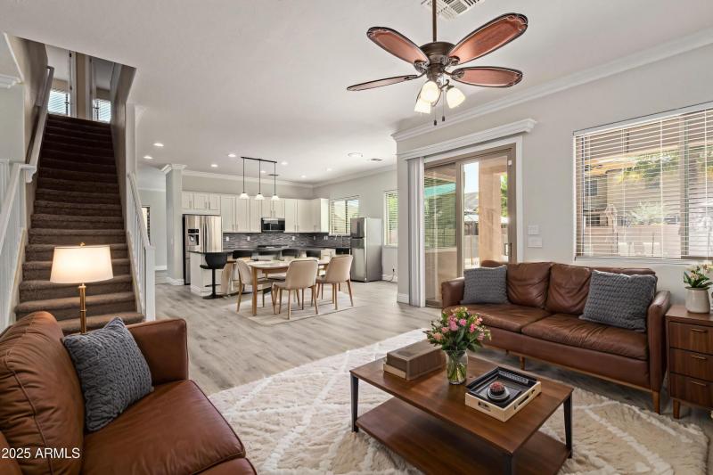 Virtually Staged Living Room:Kitchen