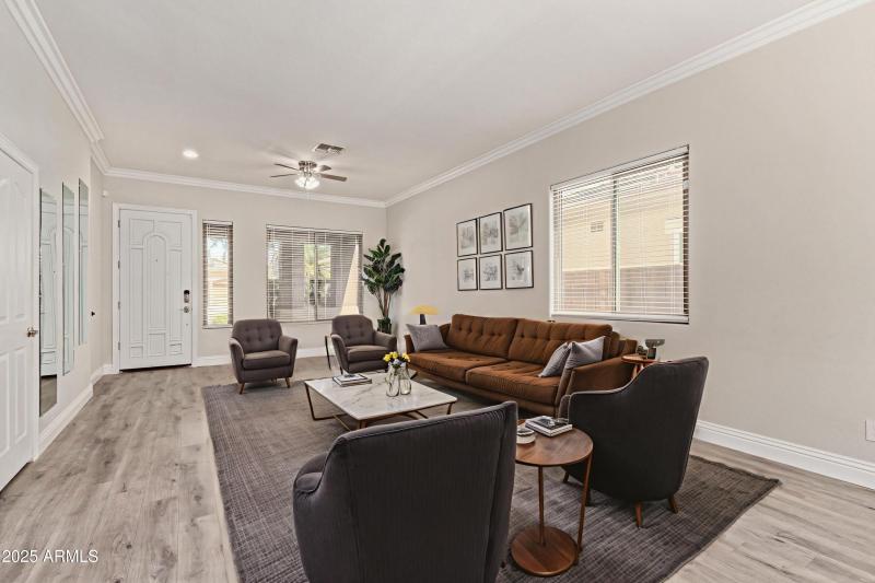 Virtually Staged Front Room