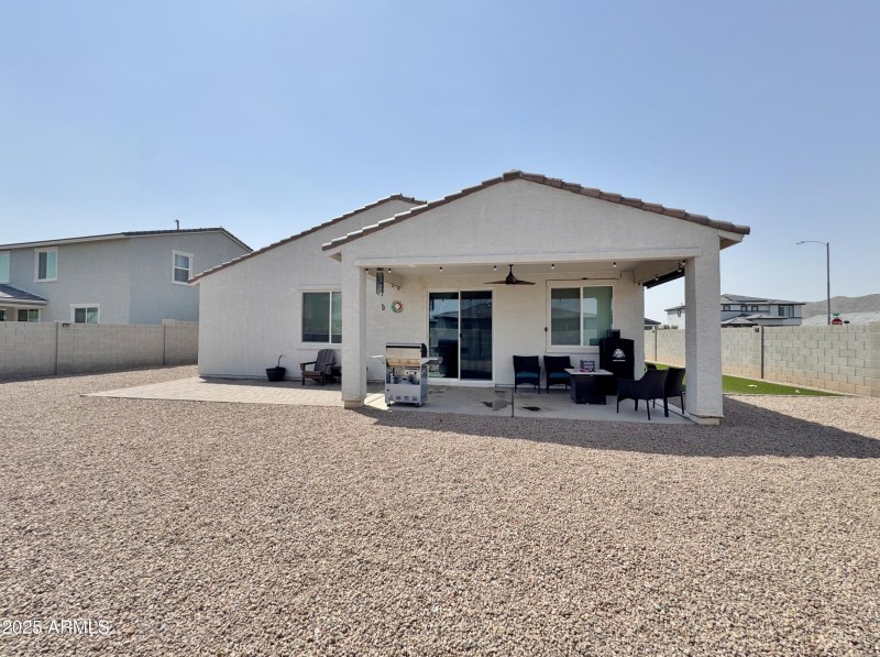 Back of home and yard