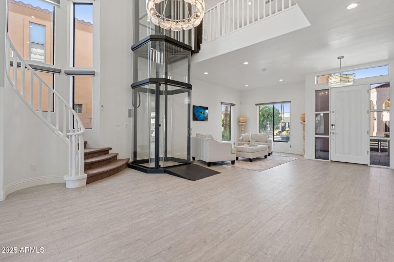 Grand foyer, living room