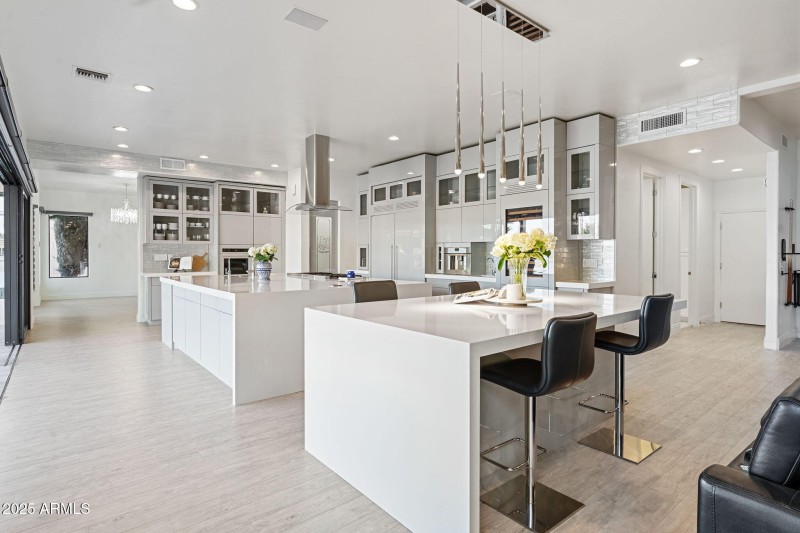 Double island kitchen