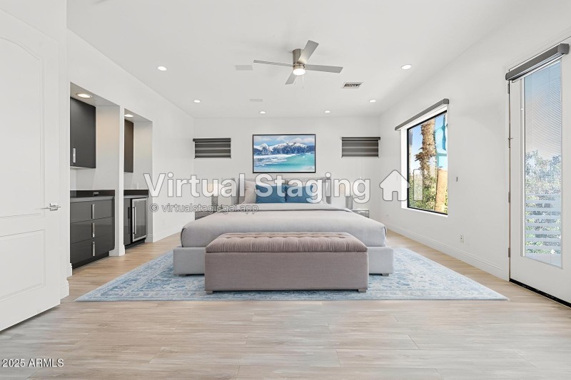 Primary-suite - virtual staged
