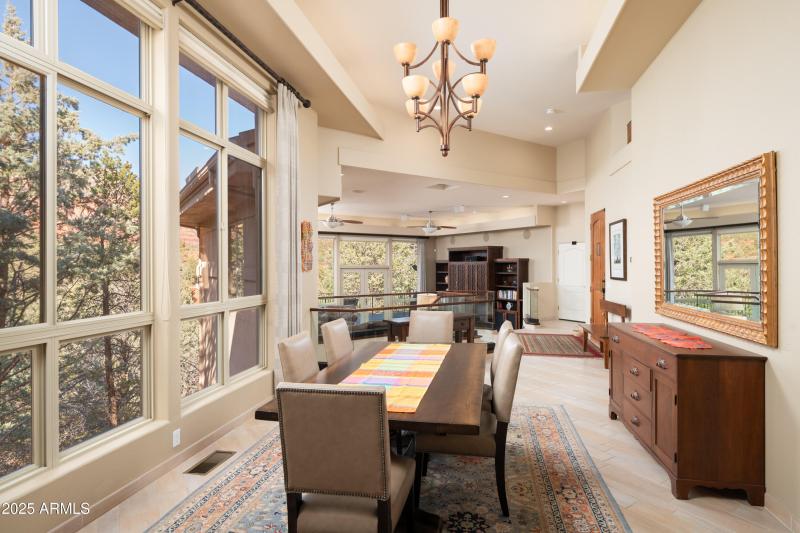 DINING ROOM WITH AMPLE VIEWS