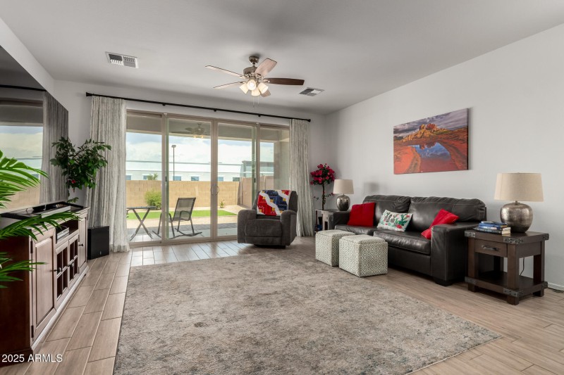 Great Room with Sliding Glass Door