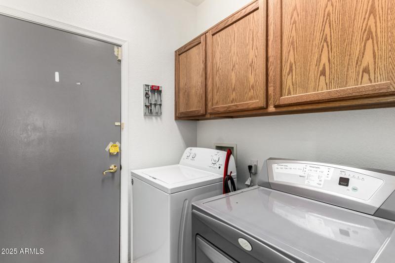 Cabinets at Laundry Room
