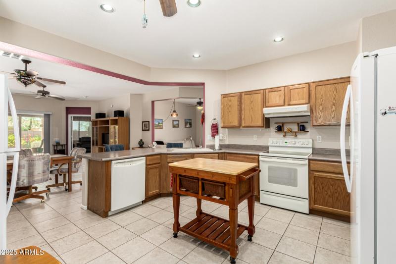 Kitchen overlooks Great Room
