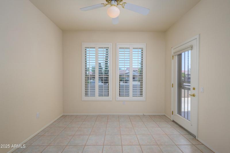 Kitchen Nook with Door to Courtyard