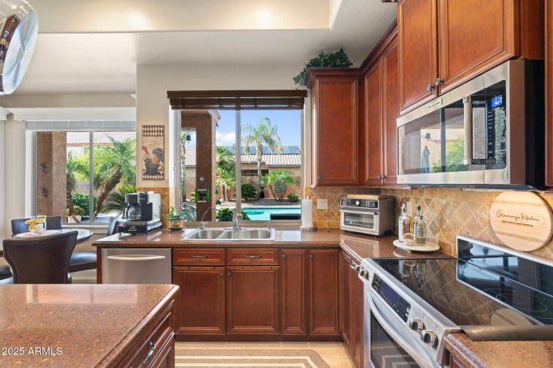 Kitchen Overlooks Backyard