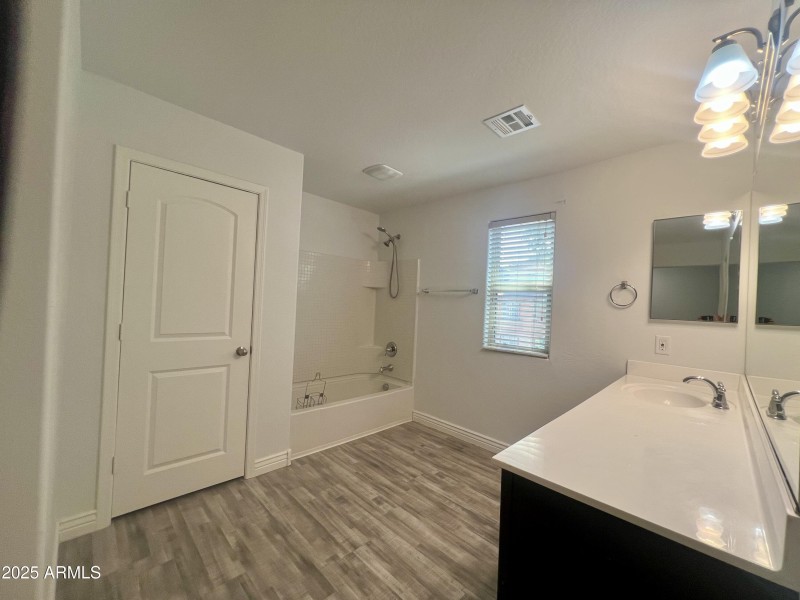 Master Bath with linen