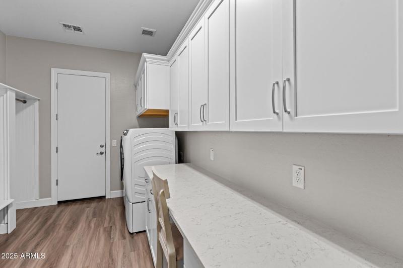 Fully built out laundry room