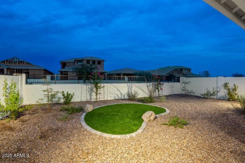 Spacious large landscaped rear yard