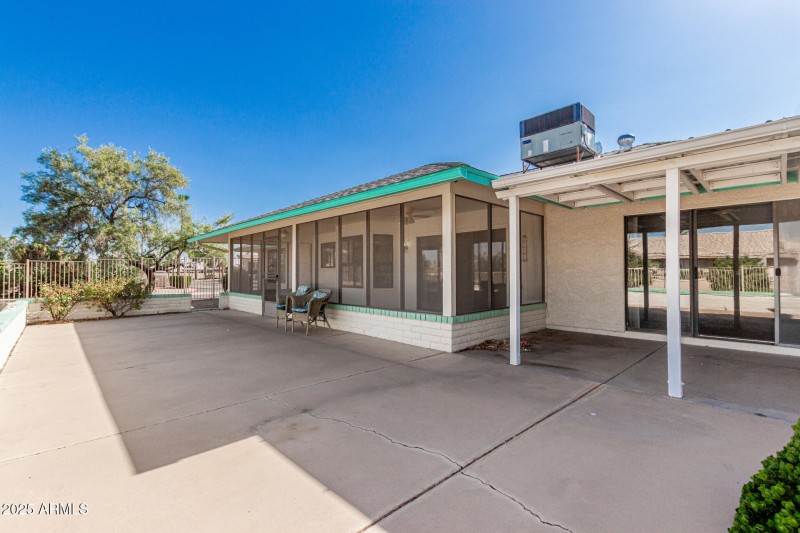 Patio with Screened Porch View