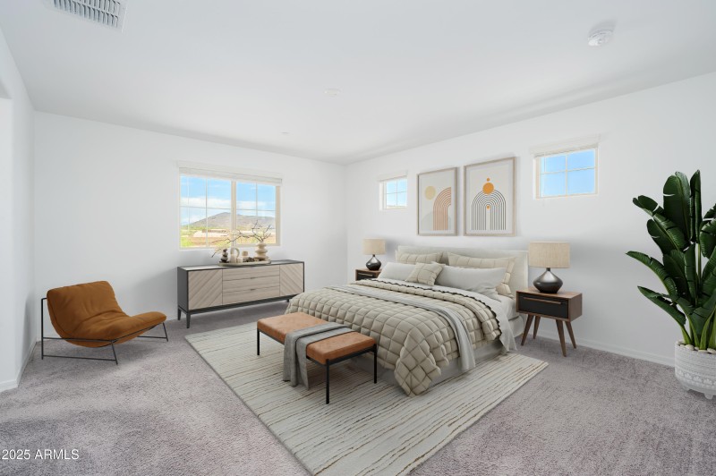 Primary Bedroom: Virtually Staged