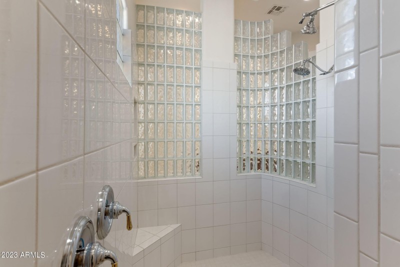 large walk in shower