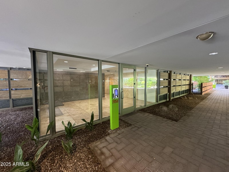 Building 7151 entrance kiosk