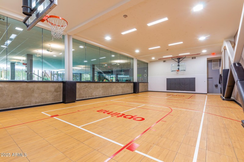 Community basketball court