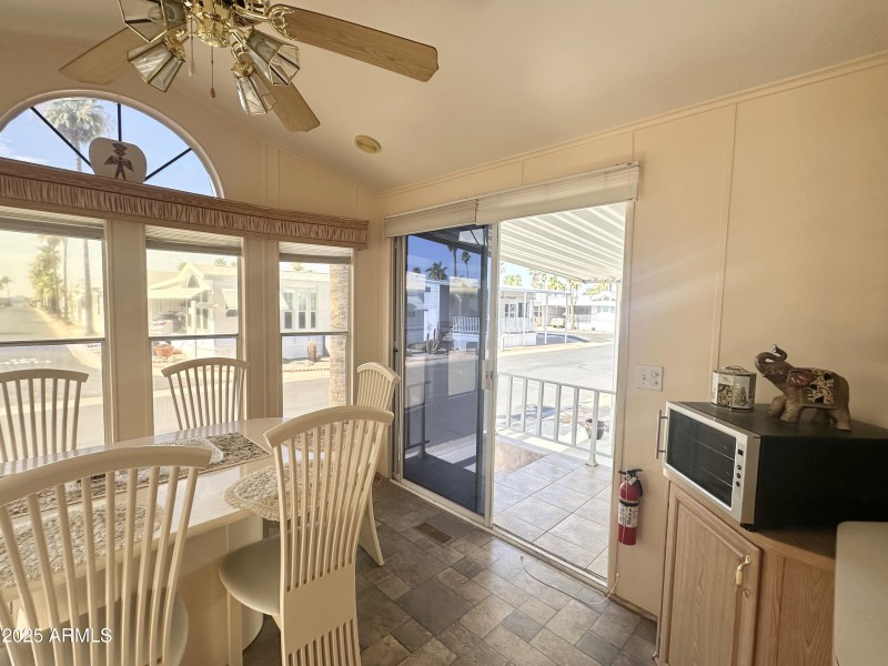 SLIDER ENTRY TO TILED DECK