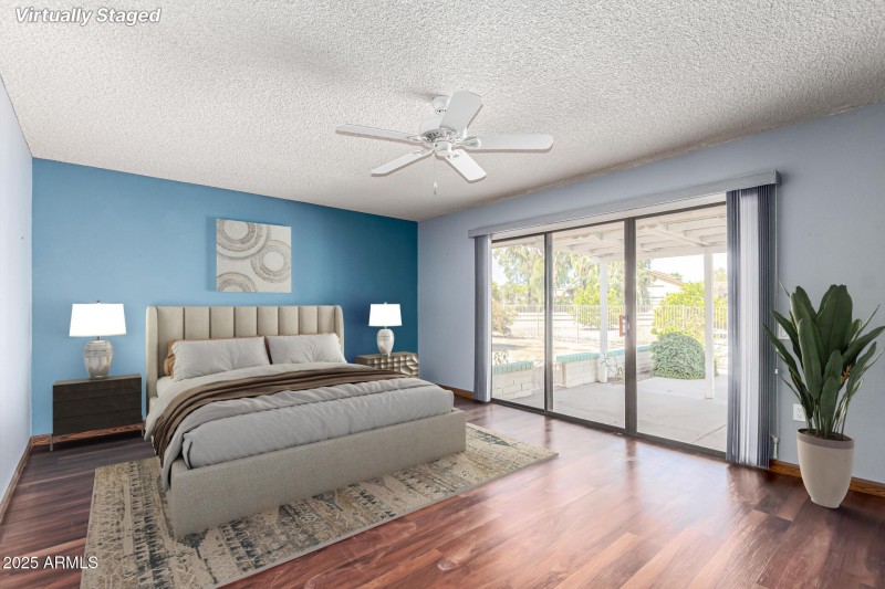 Virtually Staged Primary Suite