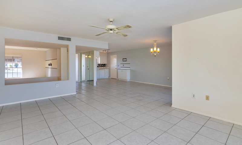View from Living Room towards kitchen