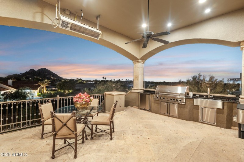 Patio Kitchen with Views of Camelback
