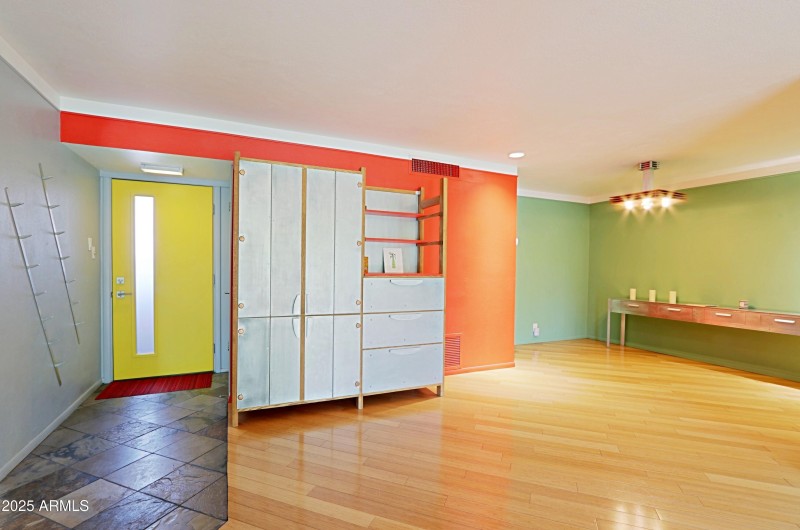 Custom bar and living area