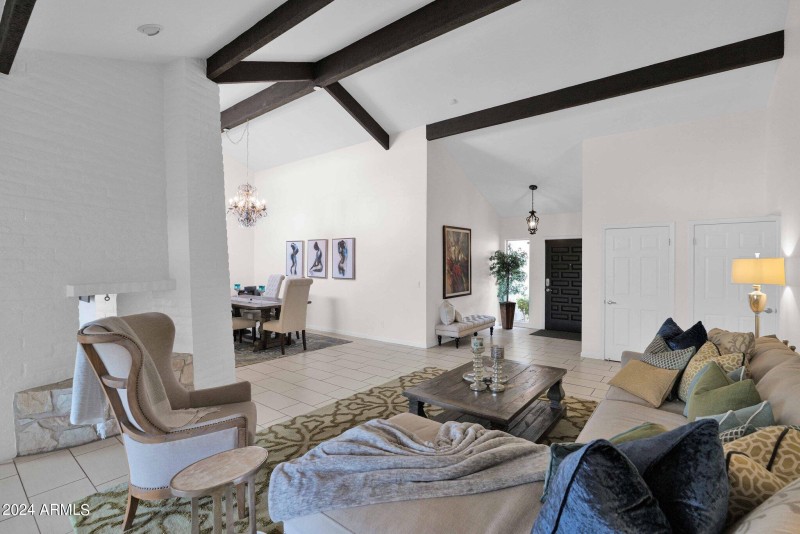 Living to front entrance