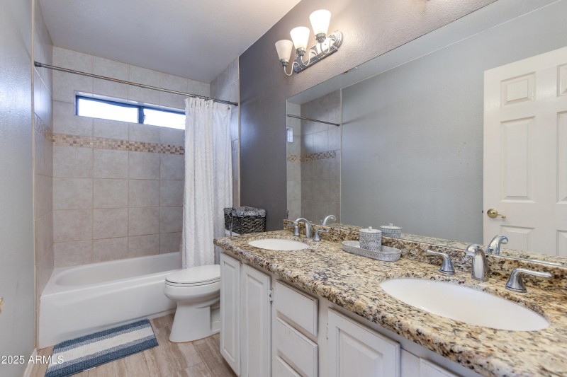 Updated Double-Sink Bathroom