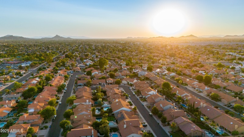 Sunset Over Scottsdale Homes