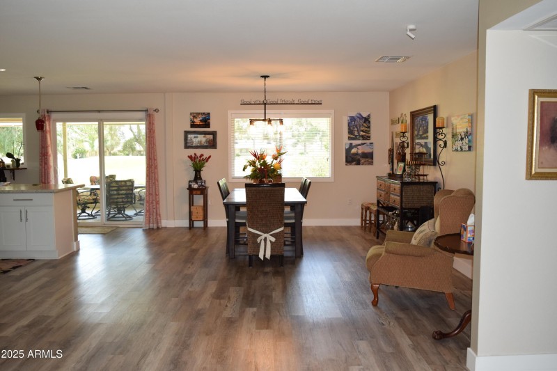 Dining to Kitchen Area