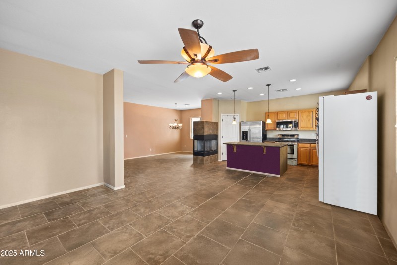 Family room to kitchen
