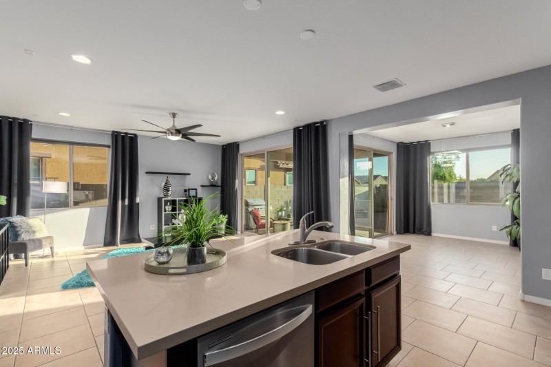 Window light is fantastic in this home